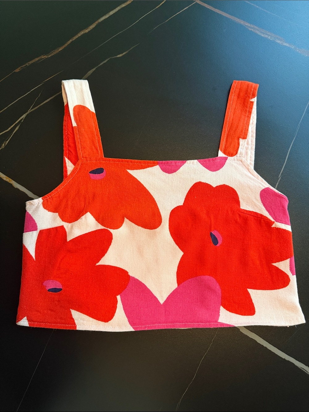 Gianni Bini Pink and Red Crop Top